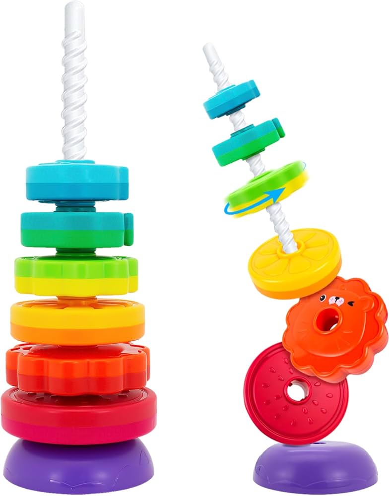 Spinning toy with visual patterns