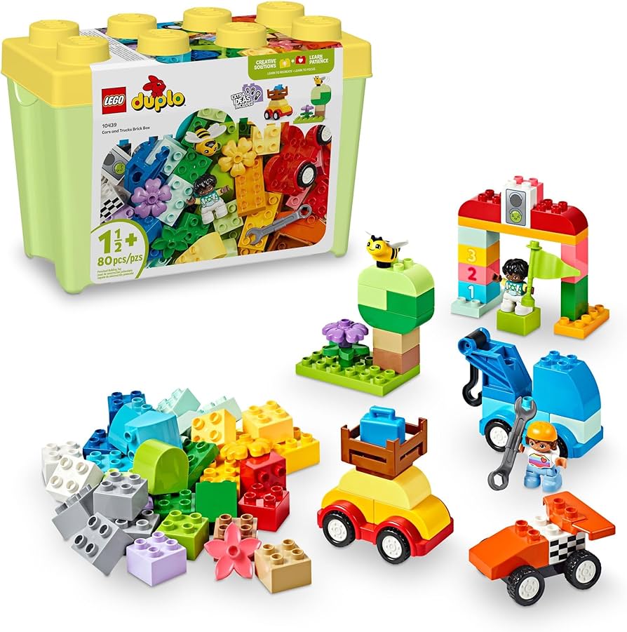 Colorful Duplo building blocks for toddlers