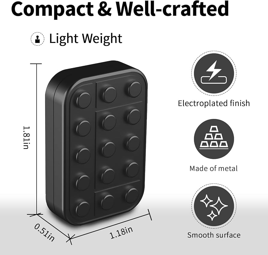 Magnetic fidget slider with haptic feedback and smooth motion