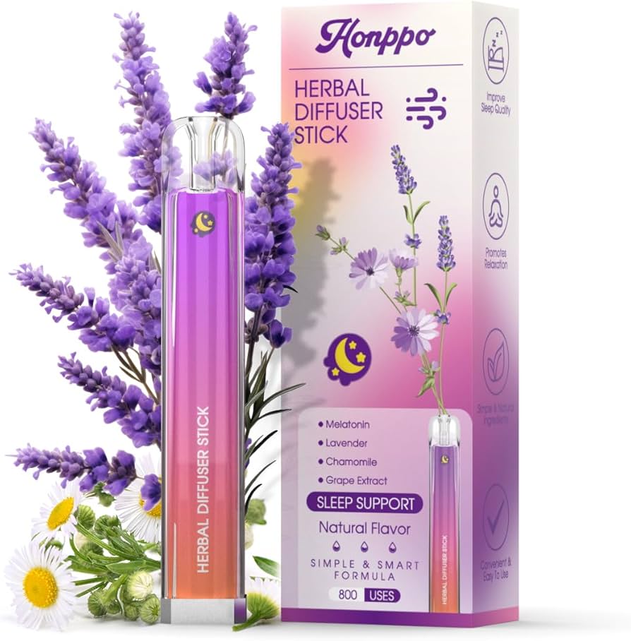 Essential oil diffuser with lavender and chamomile scents
