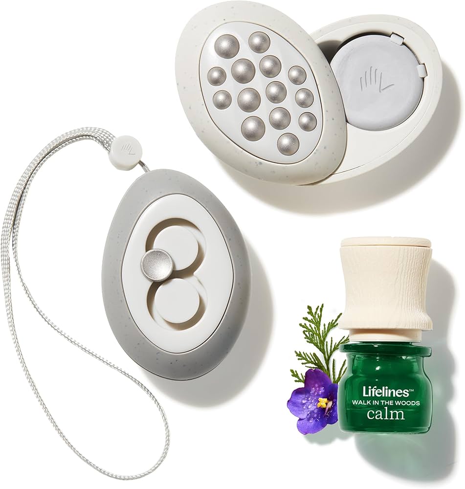 Scented grounding stones and aromatherapy pens