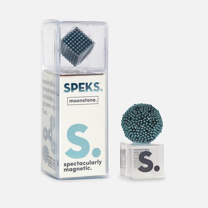 Speks magnetic balls and quiet metal fidget spinner for silent sensory stimulation